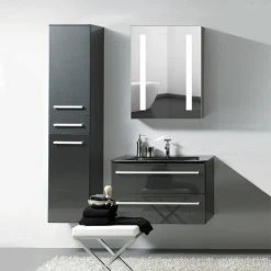 Ketcham Medicine Cabinets/Fred Silver & Company 20"W X 26"H Premier LED Surface Mounted Polished Edge Mirror Door Cabinet 12 Ketcham Medicine Cabinets/Fred Silver & Company 20"W X 26"H Premier LED Surface Mounted Polished Edge Mirror Door Cabinet -Laural Home Shop 758129b700098092 0462 w800 h800 b0 p0