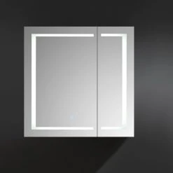 Fresca Spazio Bathroom Medicine Cabinet With LED Lighting, 36"x36" -Laural Home Shop 76b19e1f0af07cb7 1179 w800 h800 b0 p0
