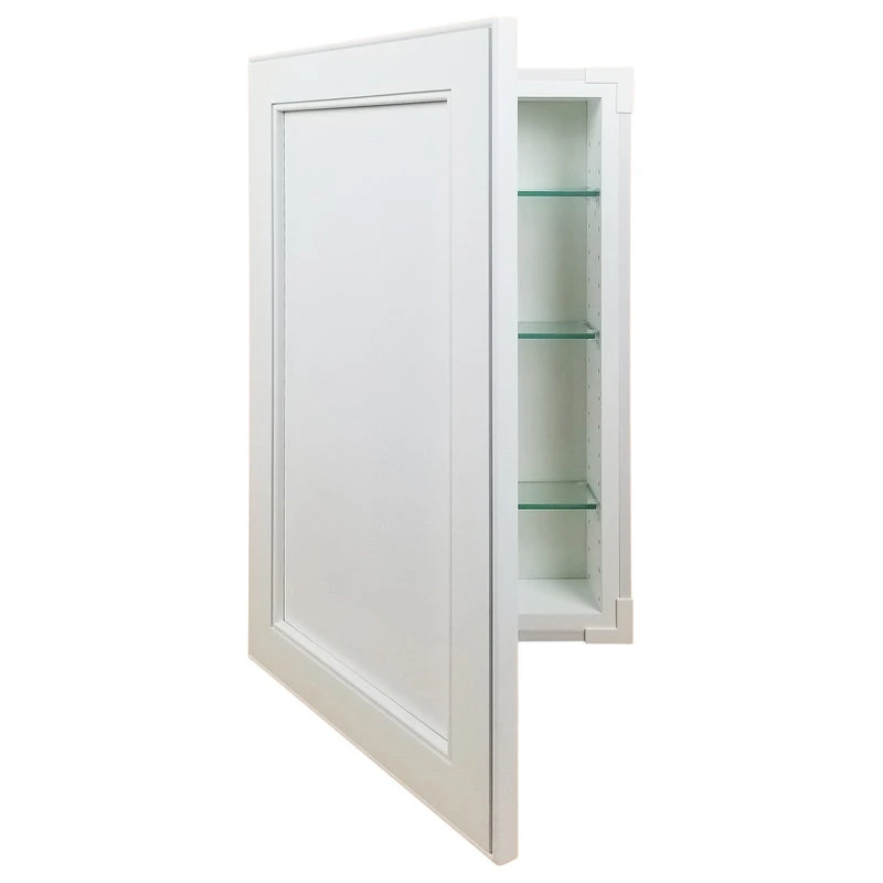Timber Tree Cabinets Lakebrooke Recessed White Enamel Medicine Cabinet 31.5h X 15.5w X 3.5d 4 Timber Tree Cabinets Lakebrooke Recessed White Enamel Medicine Cabinet 31.5h X 15.5w X 3.5d - Image 2