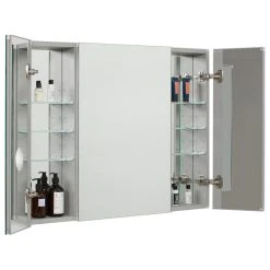 AQUADOM Royale Bathroom Medicine Cabinet 3X Magnifying Mirror 48"x30"x5" -Laural Home Shop 7731ef0102192762 9453 w800 h800 b1 p0
