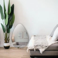 Mirrorize Canada 24"x36" Frameless Teardrop Wall Mirror -Laural Home Shop 7851daba03d57a27 3200 w800 h800 b0 p0