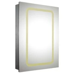 Whitehaus Collection Whitehaus WHKAL7055-I Recessed Single Door Cabinet With Adjustable Shelves
