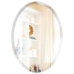 OVALCREST By The Oval And Round Mirror Store Oval Beveled Frameless Mirror, 24"x30" 13 OVALCREST By The Oval And Round Mirror Store Oval Beveled Frameless Mirror, 24"x30" -Laural Home Shop 7911cb1d03b60c04 5754 w800 h800 b1 p0