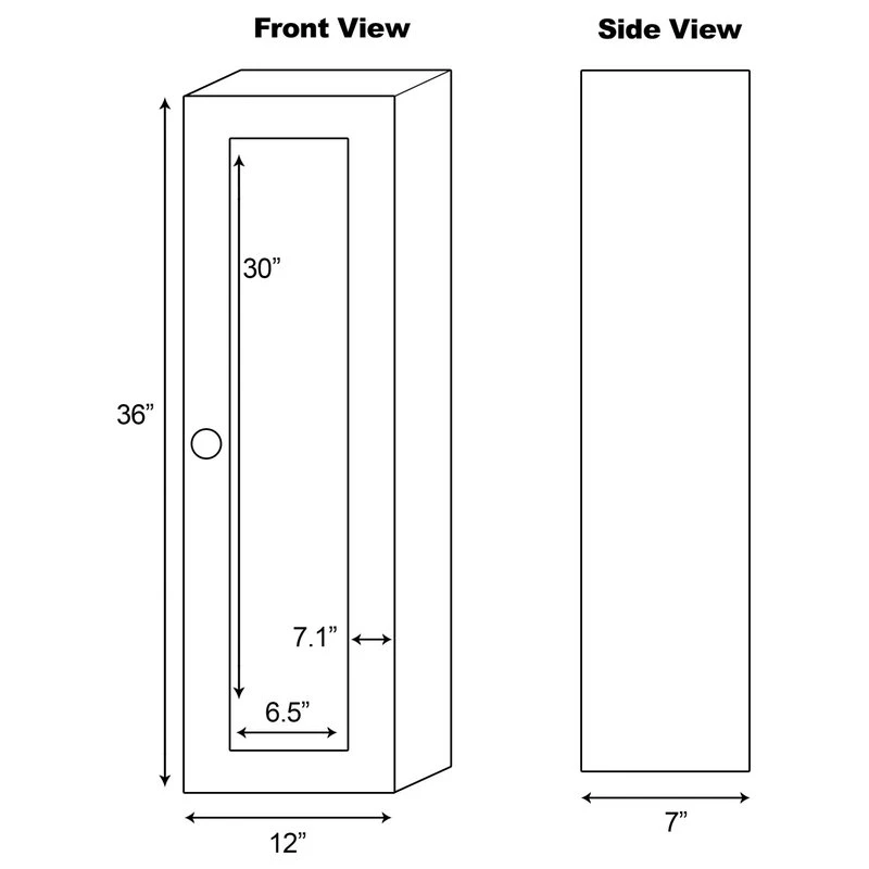 American Imaginations American Imagination 12"W Medicine Cabinet, Coffee 4 American Imaginations American Imagination 12"W Medicine Cabinet, Coffee - Image 2