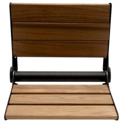 Alfi Trade Black Matte Wide Foldable Teak Shower Seat, 17", With Backrest -Laural Home Shop 7ab1add10fdbdc76 6796 w800 h800 b1 p0