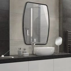 Uniek Caskill Barrel Framed Wall Mirror, Black, 20x32 10 Uniek Caskill Barrel Framed Wall Mirror, Black, 20x32 -Laural Home Shop 7b4114e20fb40f08 7779 w800 h800 b0 p0