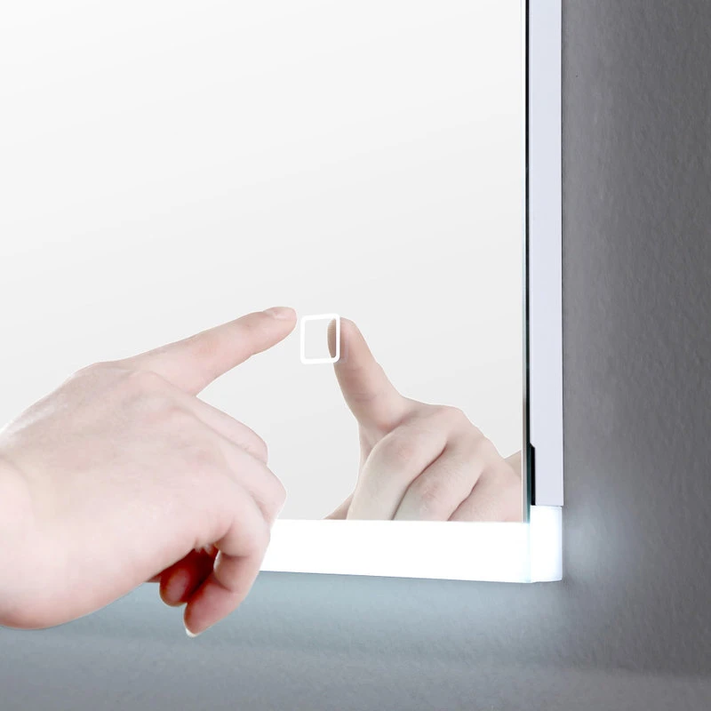 Ove Decors Caro LED 60 X 28 In. Mirror In White And Aluminum Finish 10 Ove Decors Caro LED 60 X 28 In. Mirror In White And Aluminum Finish - Image 8