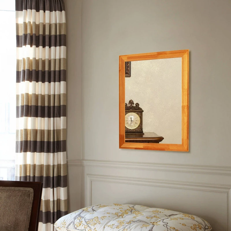 CHLOE Lighting, Inc. Chloe's Reflection Maple Finish Rectangular Framed Wall Mirror 4 CHLOE Lighting, Inc. Chloe's Reflection Maple Finish Rectangular Framed Wall Mirror - Image 2