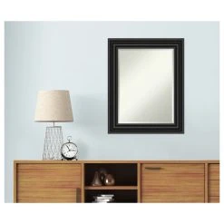 Amanti Art Colonial Black Beveled Bathroom Wall Mirror - 24 X 30 In. -Laural Home Shop 7c41f84a0d1d1a59 5259 w800 h800 b1 p0