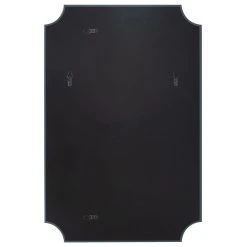 HomeRoots Furniture HomeRoots Minimalist Rectangle Mirror With Beveled Edge And Scalloped Corners -Laural Home Shop 7ca18fbc0065c83d 6001 w800 h800 b1 p0