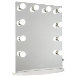 Impressions Vanity Company Hollywood Premiere Slim Vanity Mirror, White