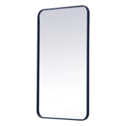 Elegant Furniture & Lighting Elegant Decor Evermore 20x36" Soft Corner Metal Rectangular Mirror In Blue 10 Elegant Furniture & Lighting Elegant Decor Evermore 20x36" Soft Corner Metal Rectangular Mirror In Blue -Laural Home Shop 7df1e32803997c01 0632 w800 h800 b1 p0