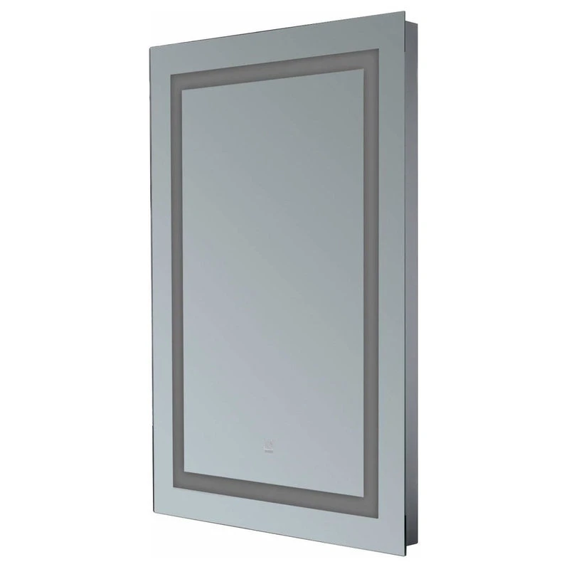 Aosom HomCom Vertical 28" LED Illuminated Bathroom Wall Mirror, Outline LEDs 5 Aosom HomCom Vertical 28" LED Illuminated Bathroom Wall Mirror, Outline LEDs - Image 3