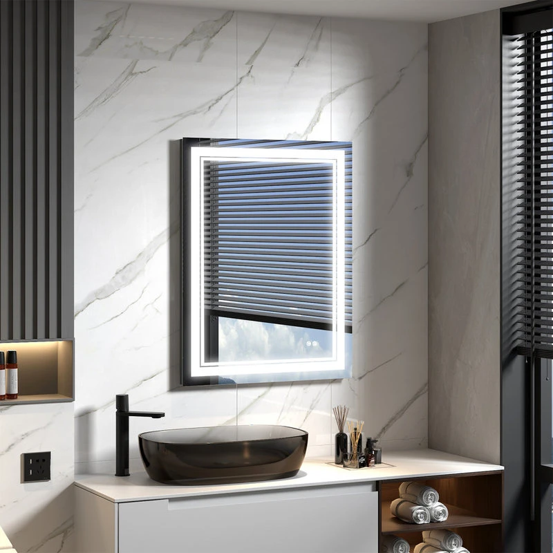 Wellfor Frameless LED Lighted Dimmable Bathroom Vanity Mirror With Defogger, 28"x36" 16 Wellfor Frameless LED Lighted Dimmable Bathroom Vanity Mirror With Defogger, 28"x36" - Image 14