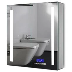 Alfi Trade Inc ALFI Brand 26" X 30" Double Door LED Light Bluetooth Medicine Cabinet