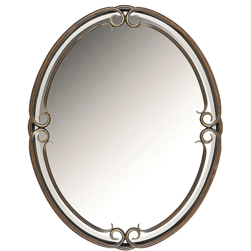Quoizel DH43024 Duchess 30" X 24" Oval Decorative Mirror - Palladian Bronze 3 Quoizel DH43024 Duchess 30" X 24" Oval Decorative Mirror - Palladian Bronze