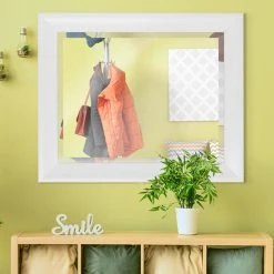 Head West, Inc. Head West Contemporary Glossy White Framed Beveled Mirror - 27.5 X 33.5 9 Head West, Inc. Head West Contemporary Glossy White Framed Beveled Mirror - 27.5 X 33.5 -Laural Home Shop 7ee1044e0fb82933 0576 w800 h800 b0 p0