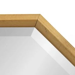 Uniek Calter Hexagon Framed Wall Mirror, Gold, 30x35 -Laural Home Shop 7ee17a7a0fe94fe7 5346 w800 h800 b0 p0