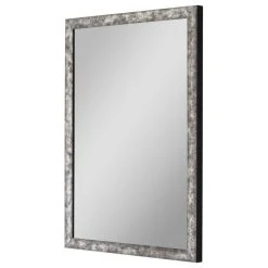 Hitchcock Butterfield Forge Hammered Silver Mirror, 24"x34"