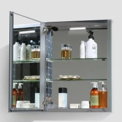 Eviva LLC Eviva Lazy 24" Mirror Medicine Cabinet And LED Lights -Laural Home Shop 7f61a2770b017176 2137 w800 h800 b0 p0