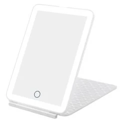Impressions Vanity Company Fleur Touch Pad Mini Tri-Tone Led Makeup Mirror, White -Laural Home Shop 7fd1cc6a013a87e0 3972 w800 h800 b1 p0