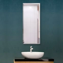 Fab Glass And Mirror Rectangle Frameless Wall Mirror For Bathroom, Gym, Yoga, Dance/Saloon, 18"x40" 10 Fab Glass And Mirror Rectangle Frameless Wall Mirror For Bathroom, Gym, Yoga, Dance/Saloon, 18"x40" -Laural Home Shop 8011949603d79d82 8713 w800 h800 b0 p0