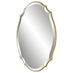 FIND Lightly Antiqued, Metallic Gold Leaf 19.89x30 Mirror -Laural Home Shop 8021b50d0244bb1c 6854 w800 h800 b1 p0