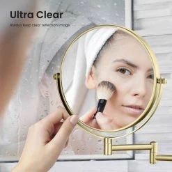 Kibi USA Circular Magnifying Makeup/shaving Mirror, Brushed Gold 20 Kibi USA Circular Magnifying Makeup/shaving Mirror, Brushed Gold -Laural Home Shop 80715f3a01c60dcf 9273 w800 h800 b0 p0