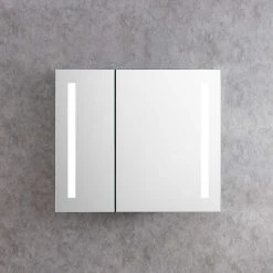 Cenports Commerce Vyaya Aluminum Recessed Or Surface Mount Mirror Medicine Cabinet VYY-AC28-30 -Laural Home Shop 81217b9d02681f75 6482 w800 h800 b0 p0