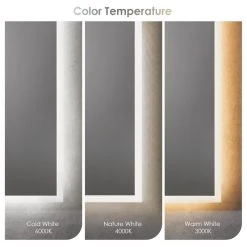 Altair Cassano Rectangle Frameless Modern Bathroom/Vanity LED Lighted Wall Mirror, 40" -Laural Home Shop 8131e79902860f26 8093 w800 h800 b1 p0