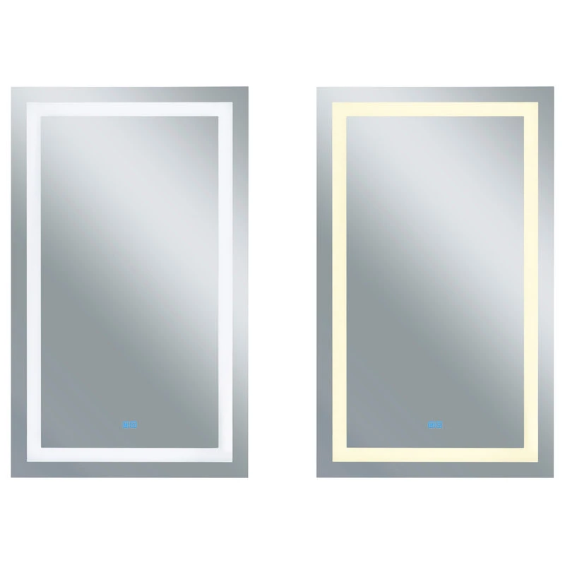 CWI Lighting Rectangle Matte White LED 30 In. Mirror From Our Abril Collection 3 CWI Lighting Rectangle Matte White LED 30 In. Mirror From Our Abril Collection