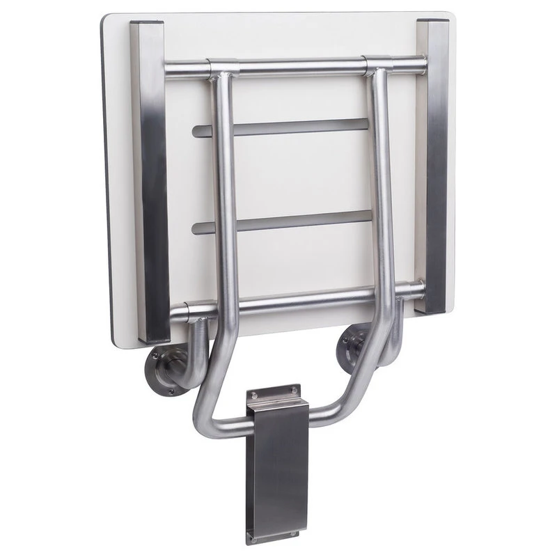 CSI Bathware Rectangle Slatted Wall Mounted Folding Shower Seat, 26"x15" 4 CSI Bathware Rectangle Slatted Wall Mounted Folding Shower Seat, 26"x15" - Image 2