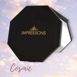 Impressions Vanity Company Cosmic Wireless LED Compact Mirror, Adjustable Brightness, Black -Laural Home Shop 82c1f75e013a490a 8910 w800 h800 b0 p0