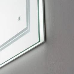 AQUADOM SOHO LED Lighted Bathroom Fog Free Dimmable Mirror 40"x30"x1" -Laural Home Shop 83014e8e02f41753 4644 w800 h800 b0 p0