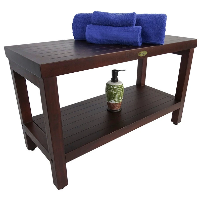 DecoTeak Classic Teak Shower Bench, 30 6 DecoTeak Classic Teak Shower Bench, 30 - Image 4