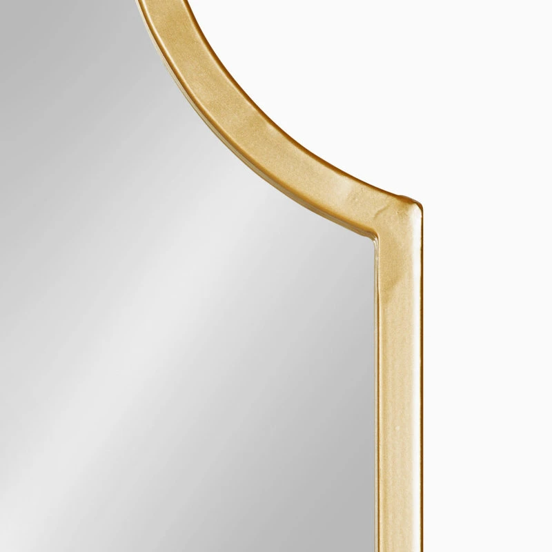 Uniek Rowla Framed Wall Mirror, Gold 5 Uniek Rowla Framed Wall Mirror, Gold - Image 3