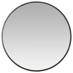 Aspire Home Accents, Inc. Bali Modern Round Wall Mirror, Gray, 32"