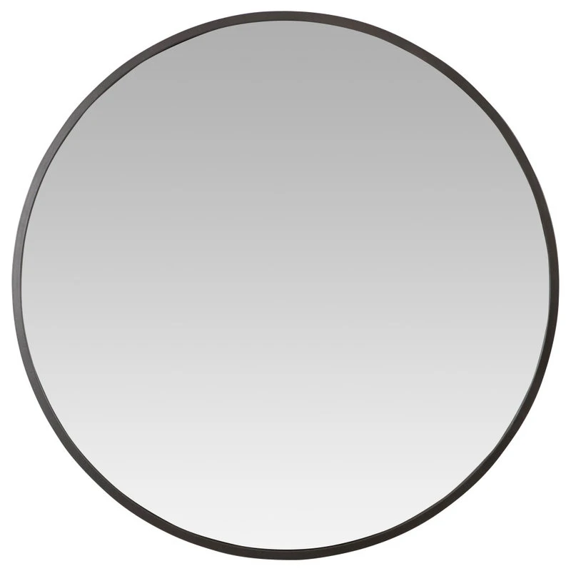 Aspire Home Accents, Inc. Bali Modern Round Wall Mirror, Gray, 32" 3 Aspire Home Accents, Inc. Bali Modern Round Wall Mirror, Gray, 32"