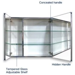 Modland Aurora Recessed Or Surface Mount Frameless Mirror With 2 Shelves,30x26Inch -Laural Home Shop 841108c303282217 3558 w800 h800 b1 p0