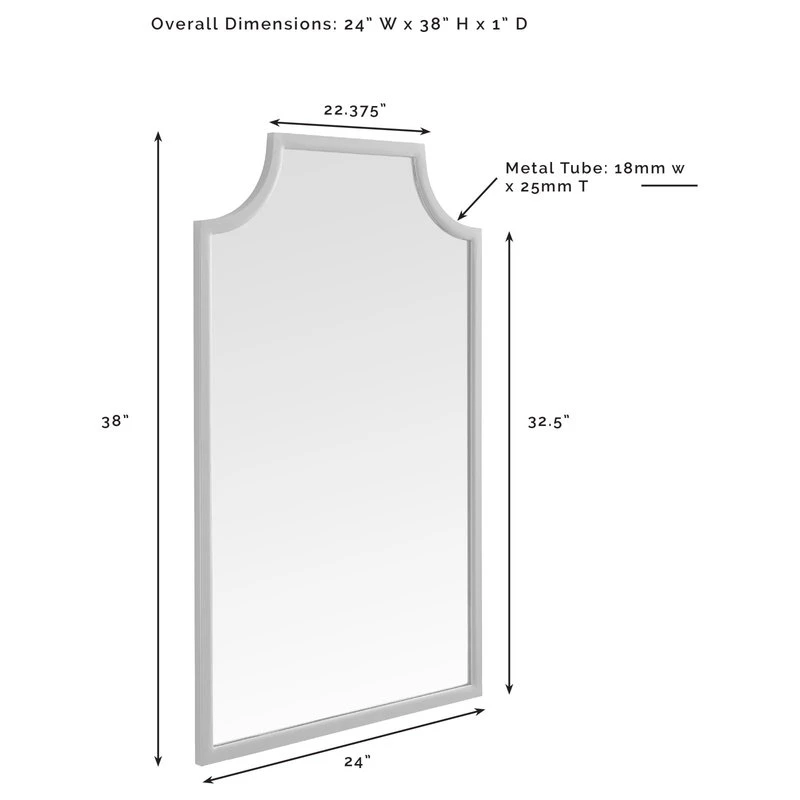 Crosley Aimee Bath Mirror, Oil Rubbed Bronze 8 Crosley Aimee Bath Mirror, Oil Rubbed Bronze - Image 6