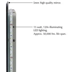Transolid Mason LED-Backlit Mirror With Touch Sensor, 23.62"x1.18"x24.02" 10 Transolid Mason LED-Backlit Mirror With Touch Sensor, 23.62"x1.18"x24.02" -Laural Home Shop 849144110beb5999 7559 w800 h800 b1 p0