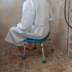 Delacora FF-HY3410L-BATH-SHOWER-STOOL Legacy 19"W Height - Teal 7 Delacora FF-HY3410L-BATH-SHOWER-STOOL Legacy 19"W Height - Teal -Laural Home Shop 84e1c3eb0144d0e4 6878 w800 h800 b0 p0