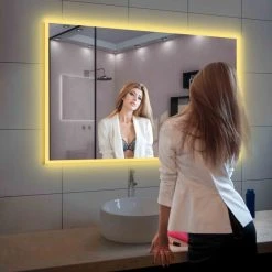 Blossom Kitchen & Bath Supply Fogless, Dimmable, Color Temperature Adjustable LED Mirror, 48x36 -Laural Home Shop 8501a390012d5792 9655 w800 h800 b0 p0