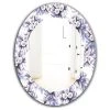 Designart Purple Bloom 1 Traditional Frameless Oval Or Round Bathroom Mirror, 24 2 Designart Purple Bloom 1 Traditional Frameless Oval Or Round Bathroom Mirror, 24 -Laural Home Shop 8531f30d0334d027 8577 w800 h800 b1 p0