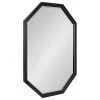 Uniek Hogan Framed Octagon Wall Mirror, Black, 24x36