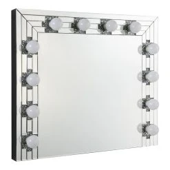 Acme Furniture ACME Noralie Wall Decor In Mirrored And Faux Diamonds
