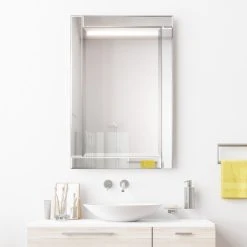 Empire Art Direct Beveled Rectangle Wall Mirror, Solid Wood Frame With 1"-Beveled Center, 36"x24" -Laural Home Shop 85c1846f0087ada5 7690 w800 h800 b0 p0