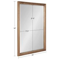 Uniek Hogan Wood Framed Wall Mirror, Rustic Brown 20x30 -Laural Home Shop 85f1e48300b79dfe 2861 w800 h800 b1 p0