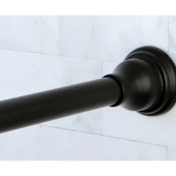 Kingston Brass 72" Tension Shower Rod W/Decorative Flange, Oil Rubbed Bronze 10 Kingston Brass 72" Tension Shower Rod W/Decorative Flange, Oil Rubbed Bronze -Laural Home Shop 860163b60bd8d2d0 4795 w800 h800 b0 p0