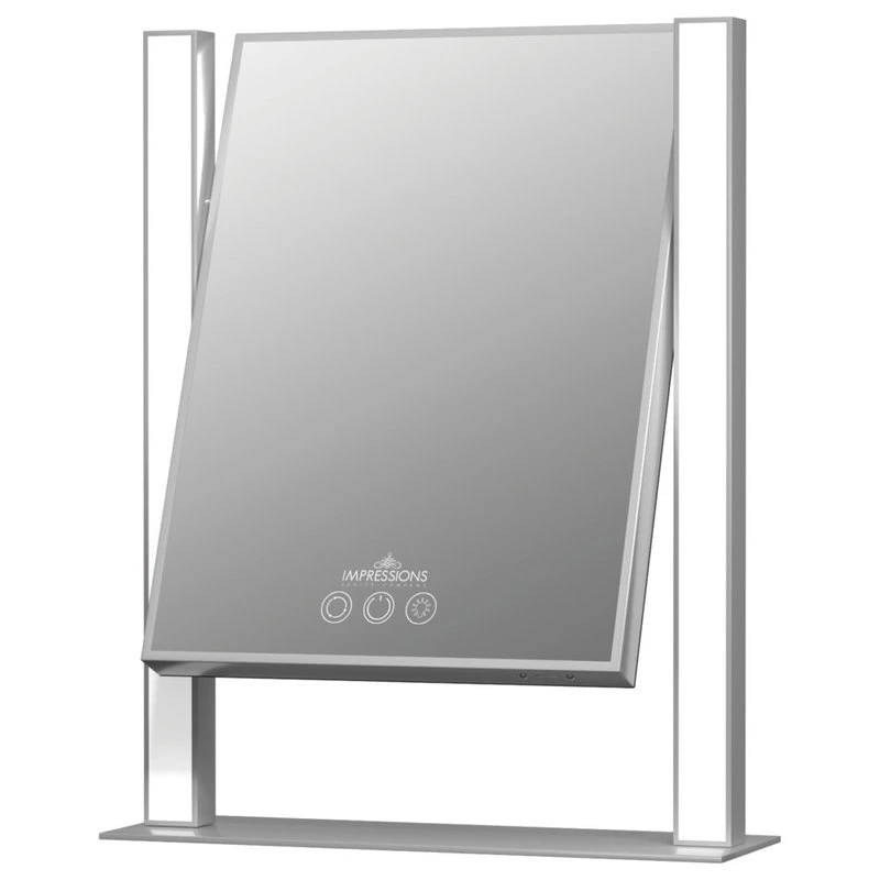 Impressions Vanity Company Nouveau XL Tri-Tone Led Makeup Mirror, Silver 4 Impressions Vanity Company Nouveau XL Tri-Tone Led Makeup Mirror, Silver - Image 2